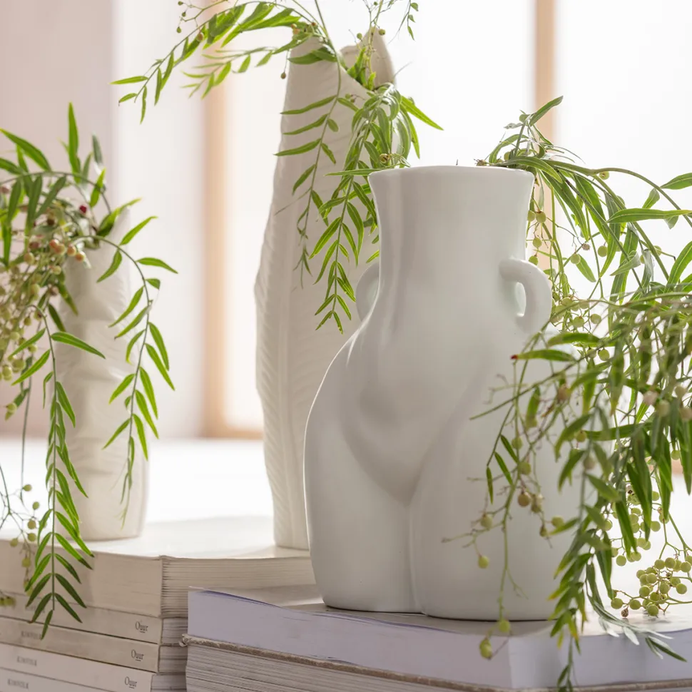 KARE Design Vaas Donna White 22cm Hot