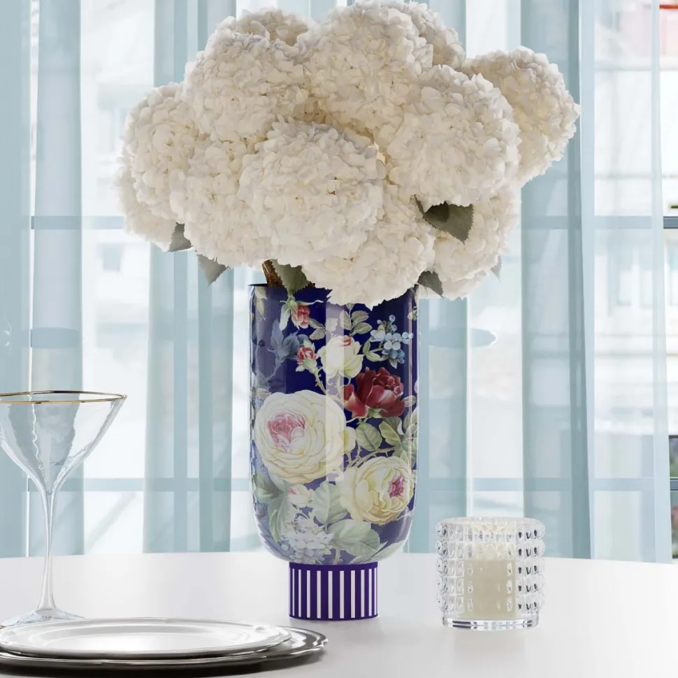 KARE Design Vaas Rose Magic Blauw 27cm Clearance