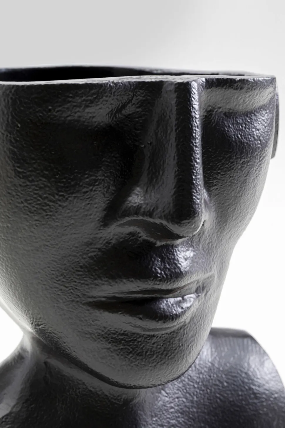 KARE Design Vaas Rostro Black 17cm Clearance