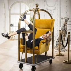 KARE Design VIP Bagage Trolley Vegas Goud Cheap