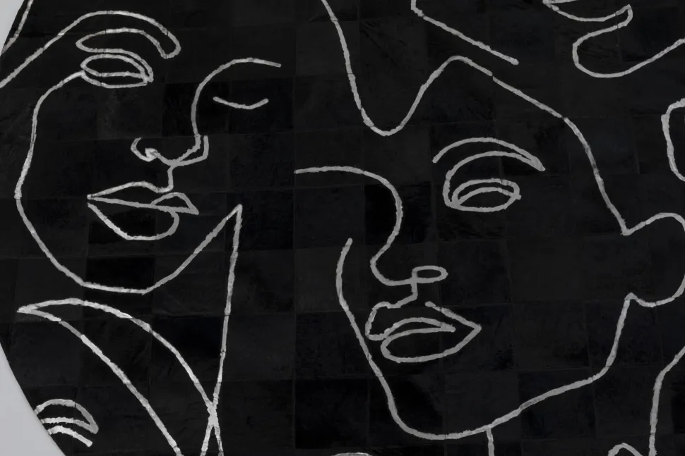 KARE Design Vloerkleed Art Faces Ø250cm Best