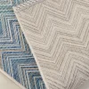 KARE Design Vloerkleed Buiten Zigzag Blue 230x330cm New