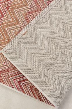 KARE Design Vloerkleed Buiten Zigzag Red 230x330cm Flash Sale