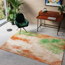 KARE Design Vloerkleed Downtown Groen 170x240cm Fashion
