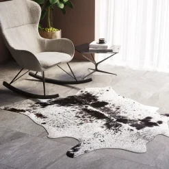 KARE Design Vloerkleed Hide Zwart-Wit Store