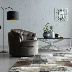 KARE Design Vloerkleed Vierkant Grijs 170x240cm Cheap