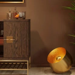 KARE Design Vloerlamp Apollon Smooth Gold Ø50cm Hot