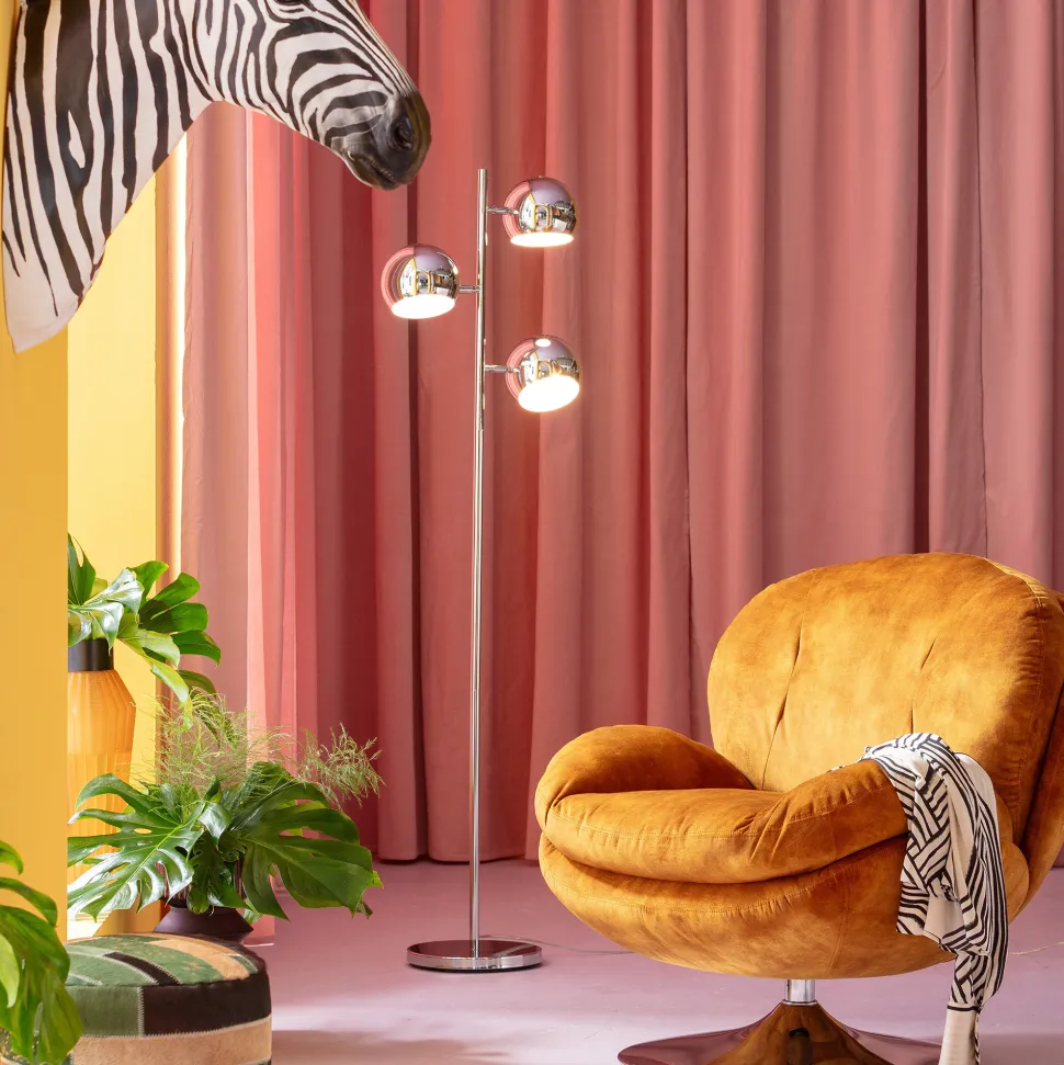 KARE Design Vloerlamp Calotta Chroom Outlet