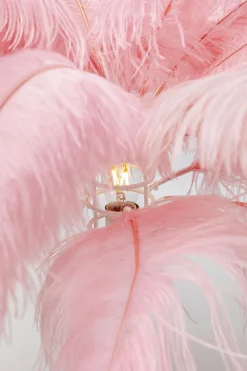 KARE Design Vloerlamp Feather Palm Pink 165cm Online