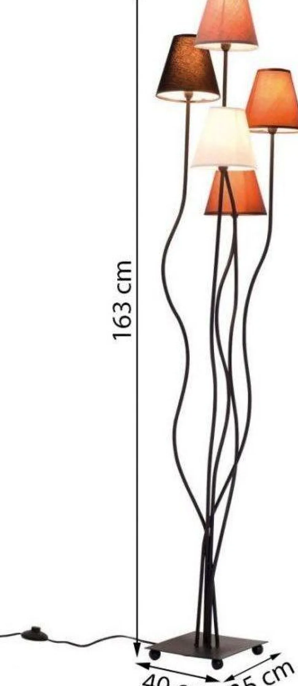 KARE Design Vloerlamp Flexible Mocca Vijf Hot