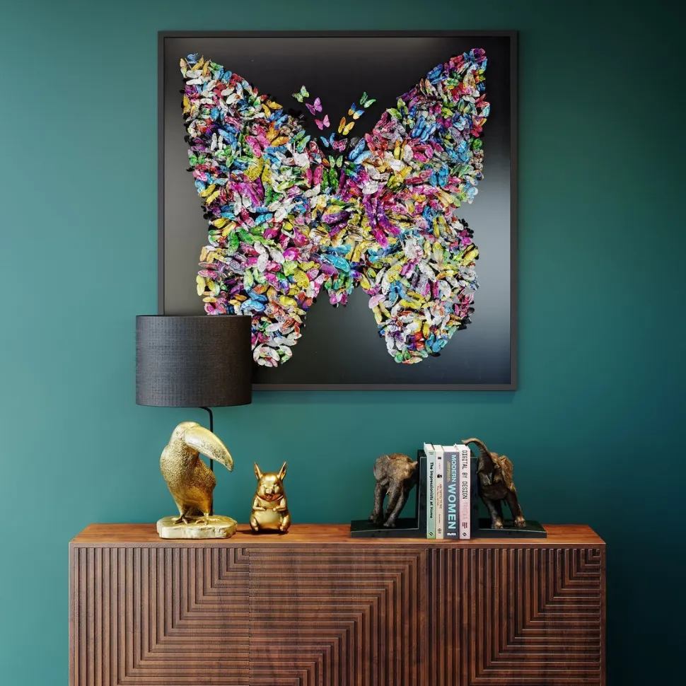 KARE Design Wanddecoratie Farfalla 120x120cm Cheap