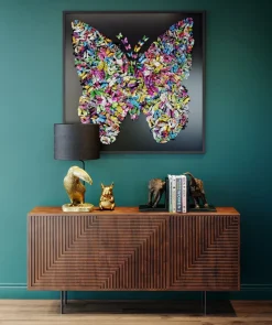 KARE Design Wanddecoratie Farfalla 120x120cm Cheap