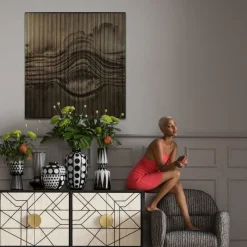KARE Design Wanddecoratie Genesis 100x100cm Hot
