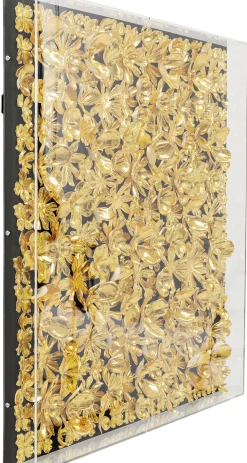 KARE Design Wanddecoratie Gold Flower 80x80cm Best Sale