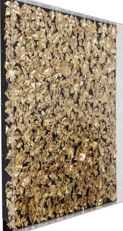KARE Design Wanddecoratie Gold Leaf 120x120cm Cheap