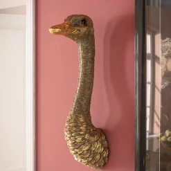KARE Design Wanddecoratie Ostrich Goud Discount