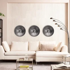 KARE Design Wanddecoratie Umamo Silver 60cm New