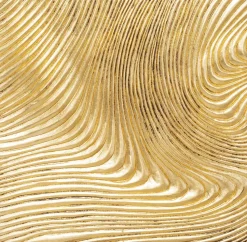 KARE Design Wanddecoratie Wave Gold (Set Van 2) Clearance