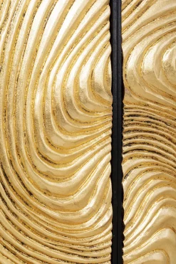 KARE Design Wanddecoratie Wave Gold (Set Van 2) Clearance