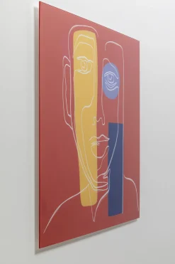 KARE Design Wandfoto Art Face Red 100x100cm Shop