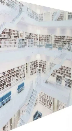 KARE Design Wandfoto Glass Modern Library 120x80 Best