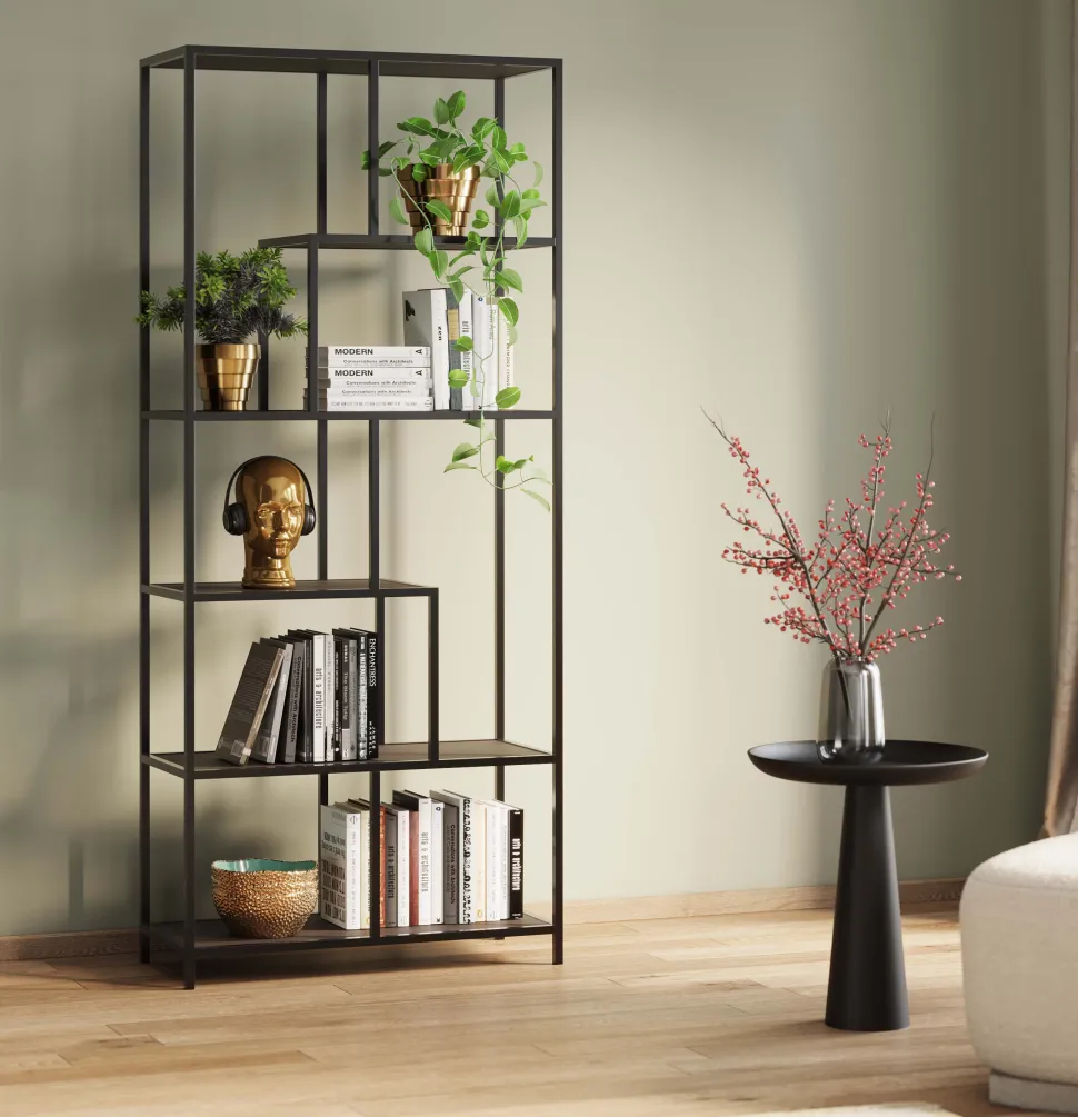 KARE Design Wandkast Loftie Black 77x185cm Hot