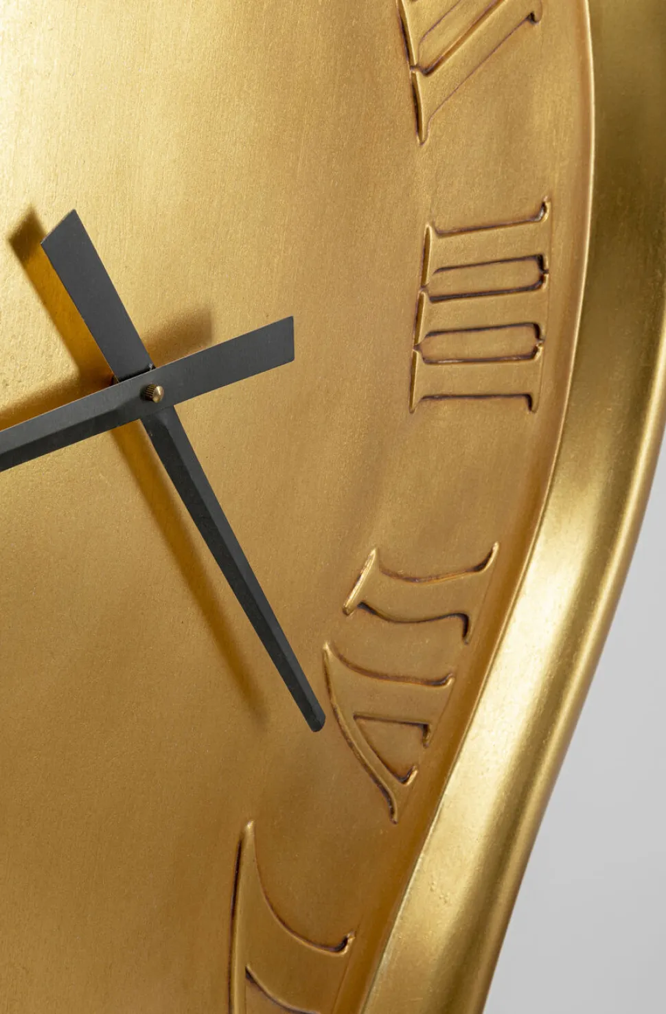 KARE Design Wandklok Big Drop Gold 92x127cm Online