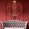 KARE Design Wandklok Clip Goud Ø107cm Hot