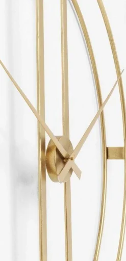 KARE Design Wandklok Clip Goud Ø107cm Hot