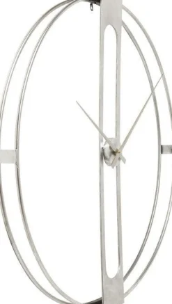 KARE Design Wandklok Clip Zilver Ø60cm Best