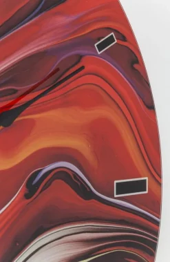 KARE Design Wandklok Glas Chaos Fire Ø80cm Cheap