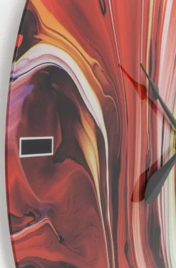 KARE Design Wandklok Glas Chaos Fire Ø80cm Cheap