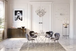 KARE Design Wandklok Like Umbrella Balls Chroom Shop