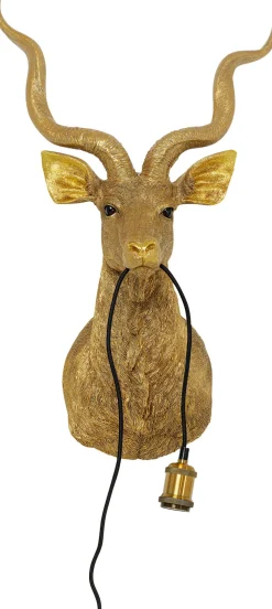 KARE Design Wandlamp Animal Goat Gold 45x74cm Fashion