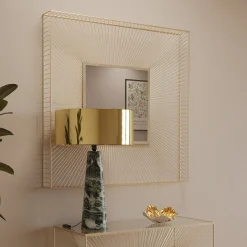 KARE Design Wandspiegel Dimension Champagne 91x91cm Sale