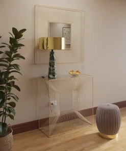 KARE Design Wandspiegel Dimension Champagne 91x91cm Sale